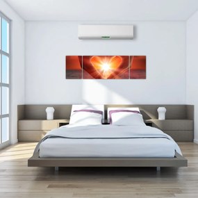 Obraz - Słońce w sercu (170x50 cm)