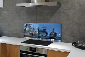 Szkło do Kuchni na Ścianę Statki na Morzu pod Niebem