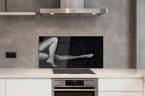 Panel szklany do Kuchni Nogi w Kabaretkach (Czarno-Białe)