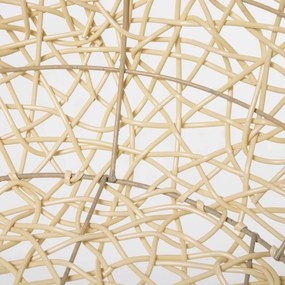 PawHut Łóżko dla Kota z Rattanu z Poduszką