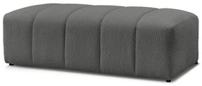 Ciemnoszary podnóżek z materiału bouclé Annecy – Bobochic Paris