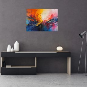 Obraz na szkle - Abstrakcja kolorów (70x50 cm)