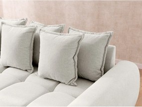 Biały narożnik (prawostronny/z szezlongiem) Albane – Ropez