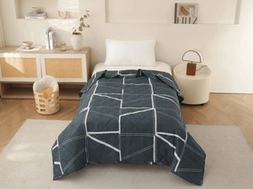 Letnia kołdra GRIDON 140x200 cm, czarna