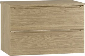 Zestaw do Łazienki 80cm Szafka z Blatem Dąb Olejowany Etna