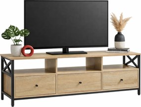 Industrialna szafka RTV z 3 szufladami S3-H07