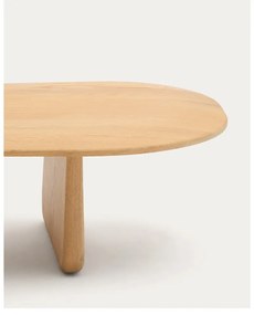 Stolik z litego drewna dębowego w naturalnym kolorze 64x146 cm Pirita – Kave Home