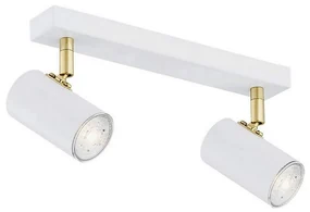 Argon 0890 - Oświetlenie punktowe LAGOS 2xGU10/5W/230V biały/złoty