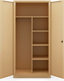 Socjalna szafa ubraniowa Dawid Fresh Style 90x45x185 cm beżowa