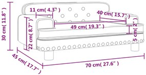 Czarna minimalistyczna kanapa dla dzieci - Nilan