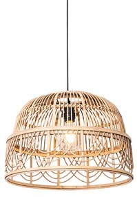 Orientalna lampa wisząca z rattanu 49 cm - MichelleKolonialny Oswietlenie wewnetrzne