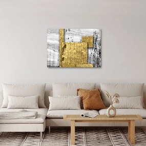 Obraz - Złote kwadraty N⁰1 (70x50 cm)