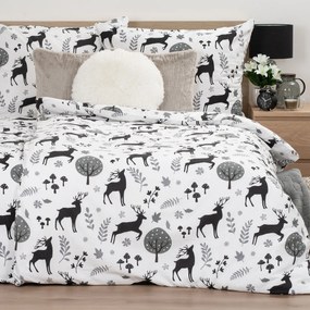 4Home Pościel flanelowa Autumn Forest, 220 x 200 cm, 2 szt. 70 x 90 cm