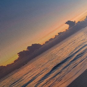 Obraz kobiety na plaży (125x70 cm)