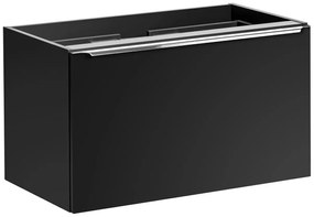 Czarna ścienna szafka umywalkowa 80 cm A0-E66