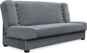 Sofa z Funkcją Spania PIANO Rozkładana Wersalka Dwuosobowa Szara Nowoczesna do Salonu