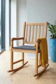 Fotel ogrodowy bujany z antracytową poduszką G7-A15