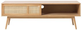 Szafka pod TV w dekorze dębu w naturalnym kolorze 150x50 cm Barrali – Unique Furniture