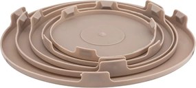 Altom Zestaw szklanych misek z pokrywką, beżowy, 5 szt.