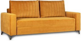 Rozkładana sofa do salonu z tkaniny velvet Salma