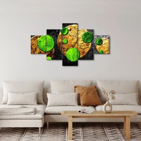 Obraz abstrakcji - Kule (125x70 cm)