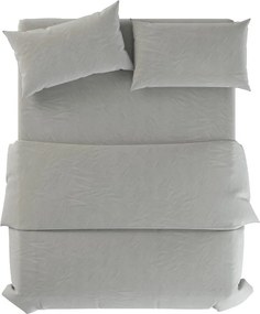 Szarozielona lniana pościel jednoosobowa 135x200 cm Stone – Native Natural