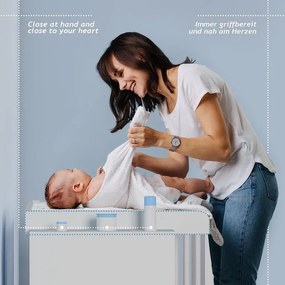 INFANTASTIC Przewijak , 113 x 53 x 101 cm, biało-szary