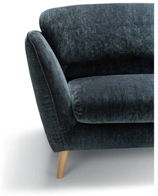 Niebieska aksamitna sofa 227 cm Stella – Sits