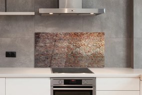 Panel szklany do Kuchni Tradycyjny Mur z Cegieł