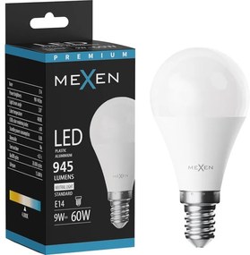 Mexen Nova żarówka LED E14, G45, 9W, Neutralna - 4000K, 945 lm - L101-E14-0940-01