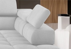 Narożnik PLAZA XL Prawostronny Elektryczna regulacja Tkanina SOLAR 80 WERSAL