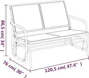 Brązowa Huśtawka Ogrodowa E1-M18
