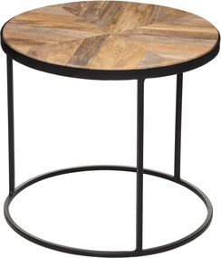 Zestaw stolików kawowych Basile, drewniane blaty