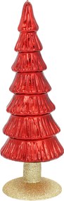 Dekoracja Red Christmas Tree 28cm
