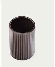 Ciemnobrązowy ceramiczny kubek na szczoteczki do zębów Selime – Kave Home