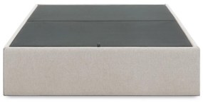 Beżowe tapicerowane łóżko dwuosobowe ze schowkiem 180x200 cm Matters – Kave Home