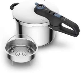 Tefal - Szybkowar 8 l SECURE TRENDY stal nierdzewna