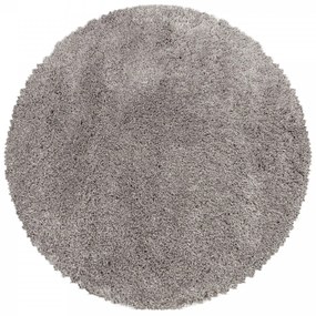 Dywan shaggy Fluffy Super Soft beżowy koło 80 cm x 80 cm