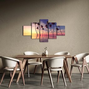Obraz palm wznoszących się nad powierzchnią (125x70 cm)