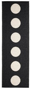 Czarno-biały chodnik odpowiedni na zewnątrz 70x225 cm Vera Black – Pappelina