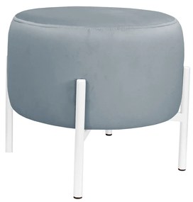 Pufa OLA LOFT ławka podnóżek metal biała BL06