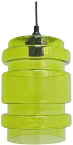 Pojedyncza lampa wisząca nad wyspę z zielonym kloszem - Z044 F2-A83