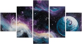 Obraz - Malowany wszechświat (125x70 cm)