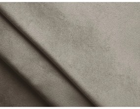 Szarobrązowe łóżko kontynentalne ze schowkiem 140x200 cm Mikana – Makamii