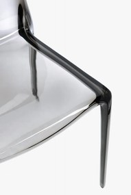 Szare plastikowe krzesło ogrodowe Adele – Bizzotto