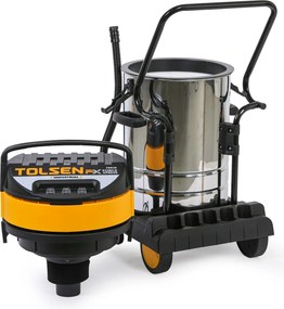 Odkurzacz przemysłow TOLSEN 79610y, ssanie na sucho/mokro, 3000 W, 80 l
