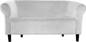 Sofa Milo tkanina Welur wygodna sofa tapicerowana do salonu i poczekalni : Kolor nogi - Venge, Kolor tkaniny - VELVET - MG39, Typ tkaniny - Velvet, Wysokość nogi - 15 cm