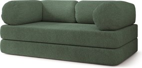 Masseno Sofa piankowa EIREN z funkcją spania, Kanapa z pianki do salonu, Bezmontażowa, Tkanina bucle – Zielony QUELLE 37