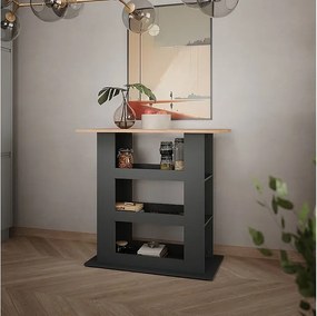 Stół barowy złoty dąb power/antracyt 110x65x106 repose