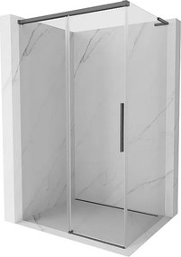 Mexen Rox L kabina prysznicowa rozsuwana 115 x 75 cm, transparent, gun gray szczotkowany - 8C2L-115-075-66-00